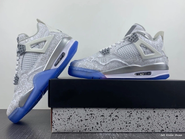 1st Kicks Shoes 705333-105 30th 4 Jordan Retro Laser Anniversary 0712